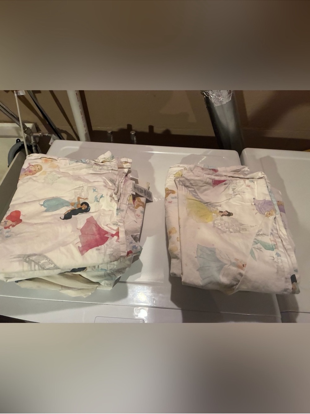 Pottery Barn Kids Disney Princess Print Twin Sheet Set